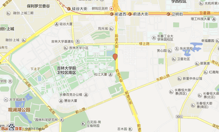 吉大南校区地理位置图片